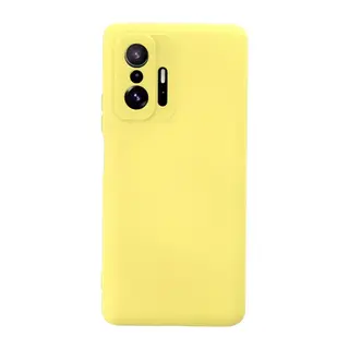 Xiaomi Mi 11T Pro Kılıf Nano içi Kadife Silikon - Sarı