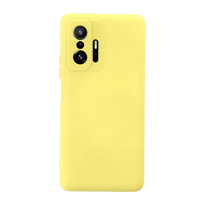 Xiaomi Mi 11T Pro Kılıf Nano içi Kadife Silikon - Sarı