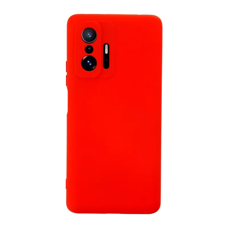 Xiaomi Mi 11T Pro Kılıf Nano içi Kadife Silikon - Kırmızı