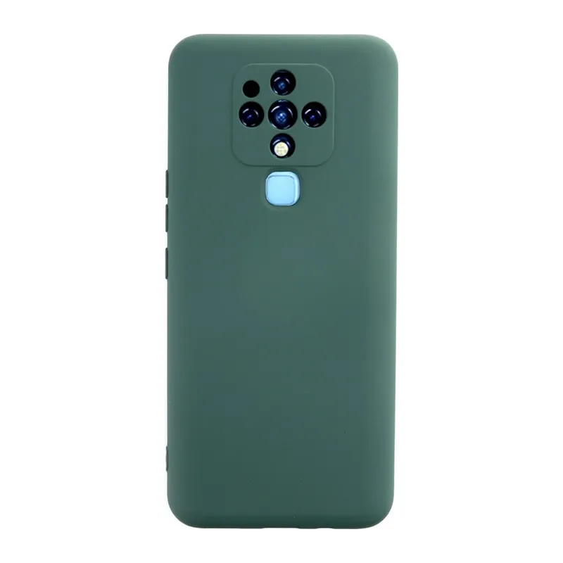 Tecno Camon 16 Kılıf Nano içi Kadife Silikon - Koyu Yeşil