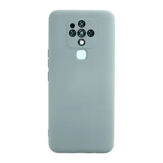 Tecno Camon 16 Kılıf Nano içi Kadife Silikon - Buz Mavisi