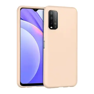 Xiaomi Redmi 9T Kılıf Nano içi Kadife Silikon - Pudra