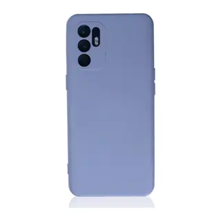 Oppo Reno 6 Kılıf Nano içi Kadife Silikon - Lila