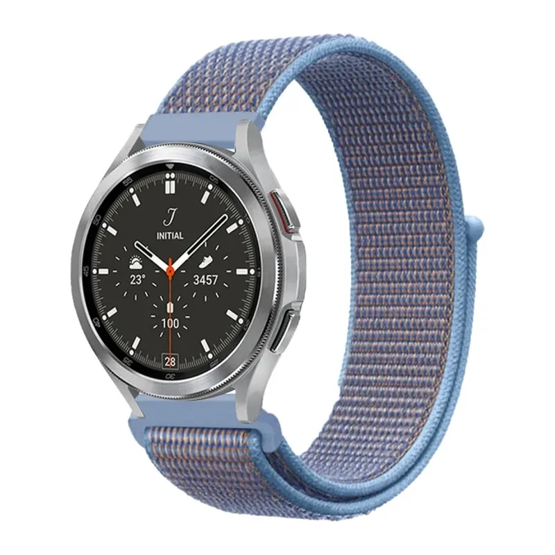 Watch 22mm Hasırlı Cırtcırtlı Kordon - Mavi