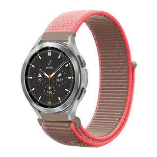 Watch 22mm Hasırlı Cırtcırtlı Kordon - Pembe