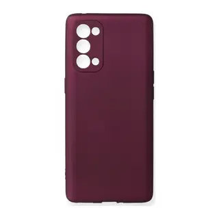 Oppo Reno 5 Pro Kılıf First Silikon - Mürdüm