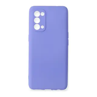 Oppo Reno 5 Kılıf First Silikon - Lila
