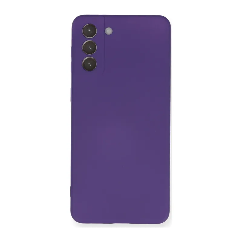Samsung Galaxy S21 Plus Kılıf Nano içi Kadife Silikon - Mor