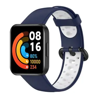 Xiaomi Redmi Watch 2 Spor Delikli Kordon - Lacivert-Beyaz