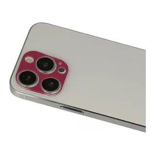 Apple iPhone 13 Pro Max Rainbow Kamera Lens Koruma Cam - Koyu Kırmızı
