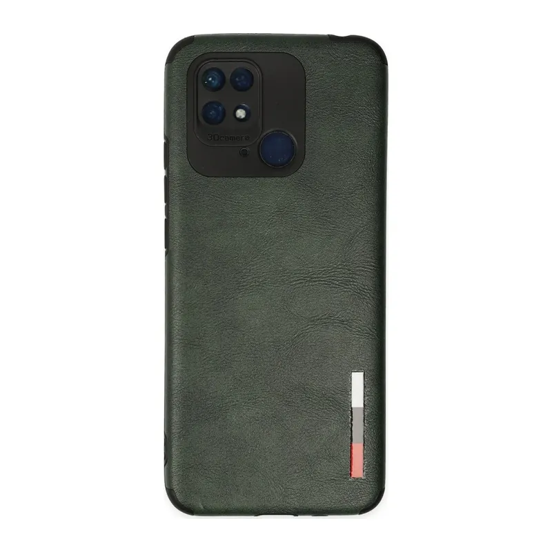 Xiaomi Redmi 10C Kılıf Loop Deri Silikon - Yeşil