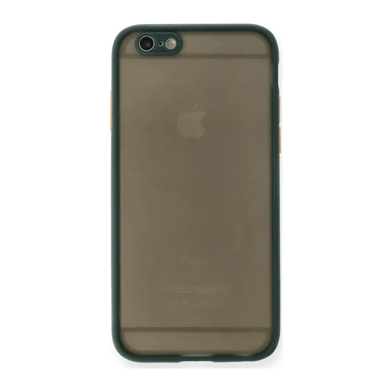 Apple iPhone 6 Kılıf Montreal Silikon Kapak - Yeşil
