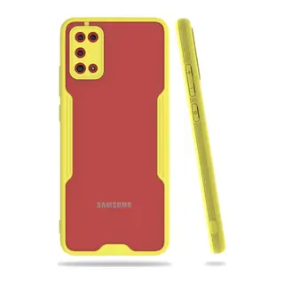 Samsung Galaxy A02S Kılıf Platin Silikon - Sarı