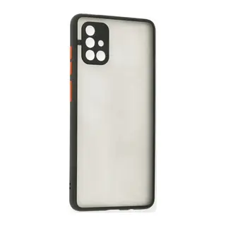 Samsung Galaxy A71 Kılıf Montreal Silikon Kapak - Siyah