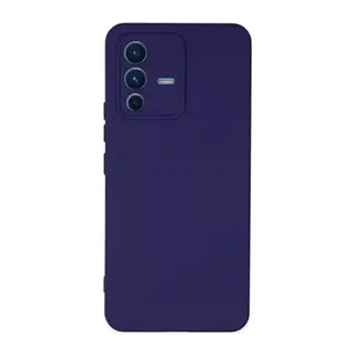 Vivo V23 5G Kılıf Nano içi Kadife Silikon - Mor