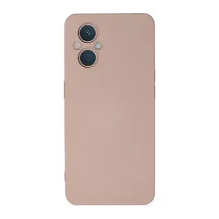 Oppo Reno 7 Lite Kılıf Nano içi Kadife Silikon - Pudra