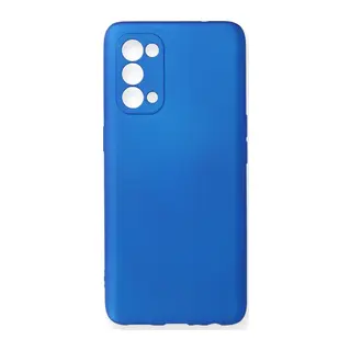 Oppo Reno 5 Kılıf First Silikon - Mavi