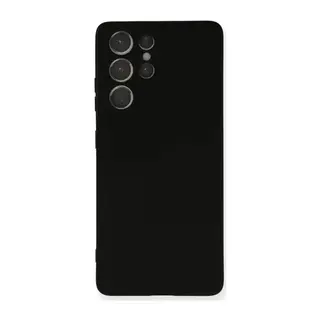 Samsung Galaxy S21 Ultra Kılıf Nano içi Kadife Silikon - Siyah