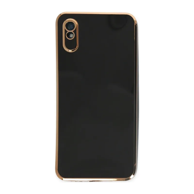 Xiaomi Redmi 9A Kılıf Volet Silikon - Siyah