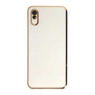 Xiaomi Redmi 9A Kılıf Volet Silikon - Beyaz