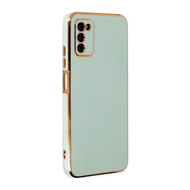 Samsung Galaxy A03S Kılıf Volet Silikon - Açık Yeşil
