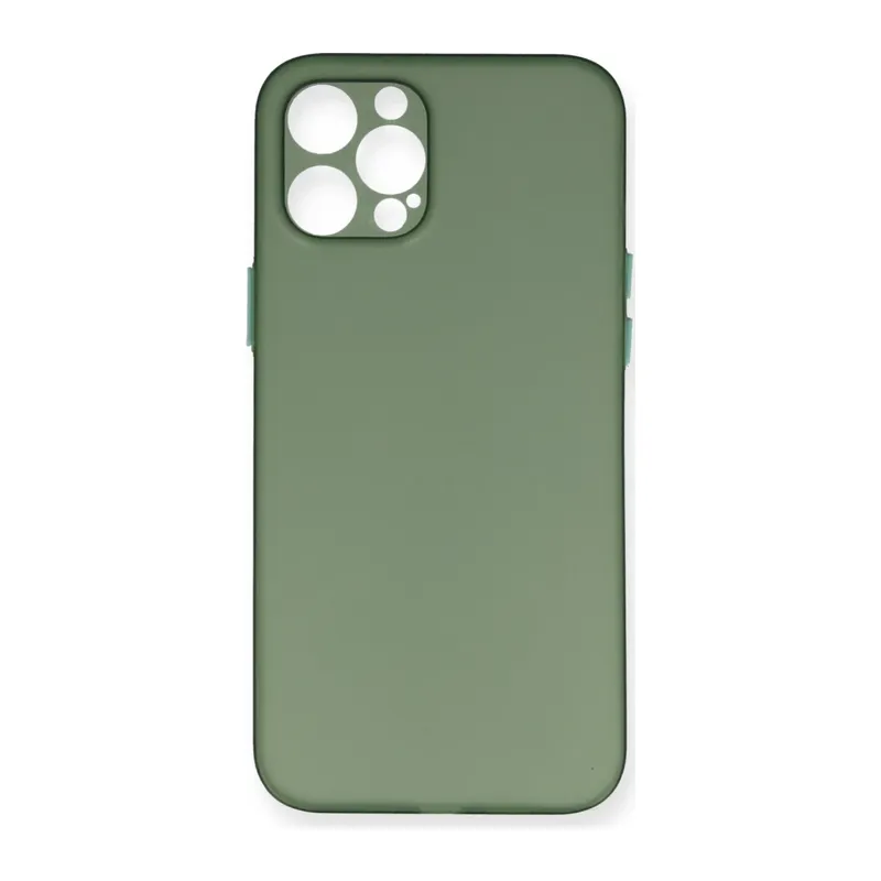 Apple iPhone 12 Pro Max Kılıf PP Ultra İnce Kapak - Yeşil