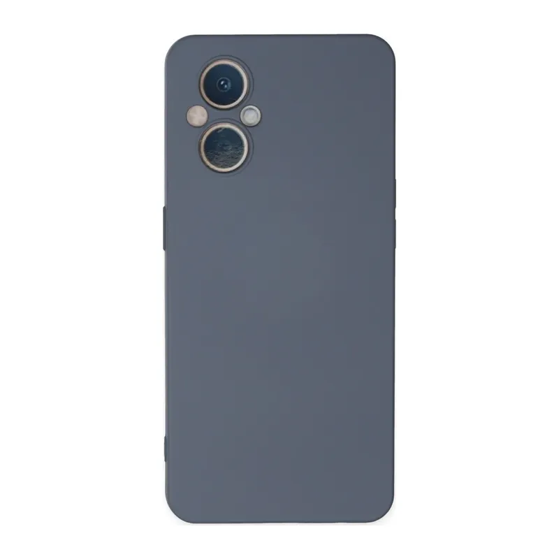 Oppo Reno 7 Lite Kılıf Nano içi Kadife Silikon - Gri