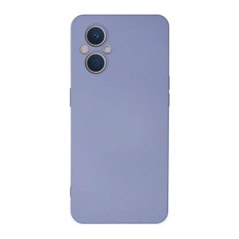 Oppo Reno 7 Lite Kılıf Nano içi Kadife Silikon - Lila