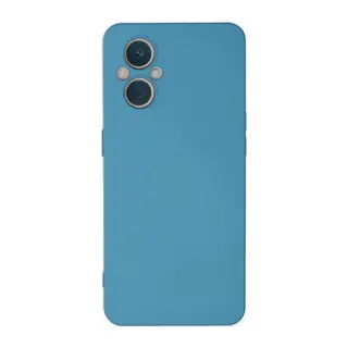Oppo Reno 7 Lite Kılıf Nano içi Kadife Silikon - Mavi