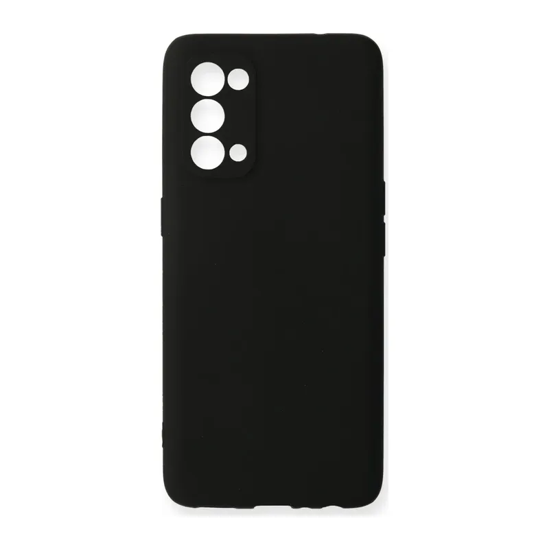 Oppo Reno 5 Pro Kılıf First Silikon - Siyah