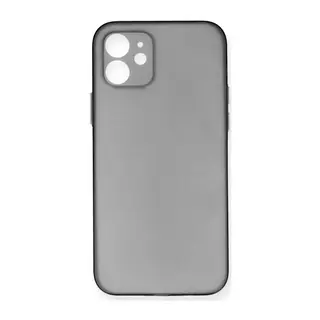 Apple iPhone 12 Kılıf PP Ultra İnce Kapak - Gri