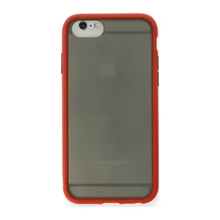 Apple iPhone 6 Kılıf Montreal Silikon Kapak - Kırmızı