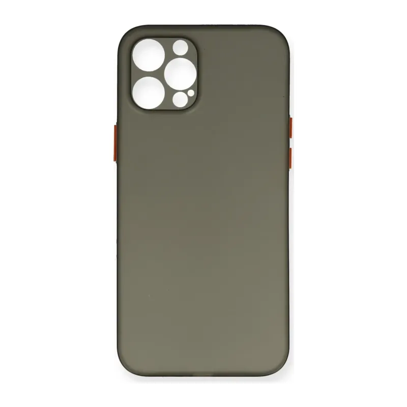 Apple iPhone 12 Pro Max Kılıf PP Ultra İnce Kapak - Gri