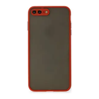 Apple iPhone 7 Plus Kılıf Montreal Silikon Kapak - Kırmızı