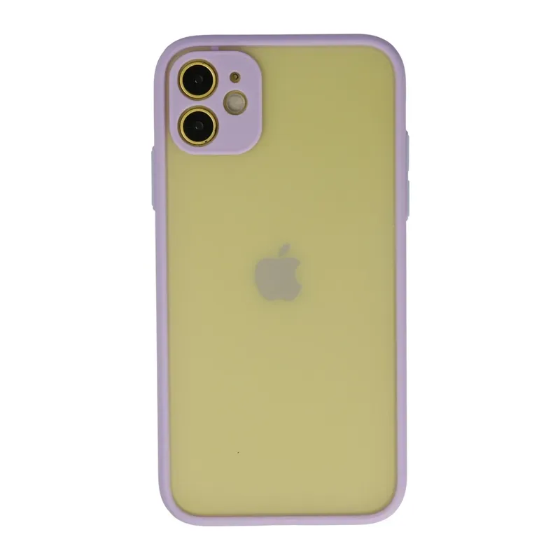 Apple iPhone 11 Kılıf Montreal Silikon Kapak - Mor