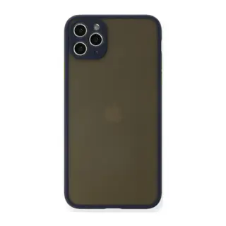 Apple iPhone 11 Pro Max Kılıf Montreal Silikon Kapak - Lacivert