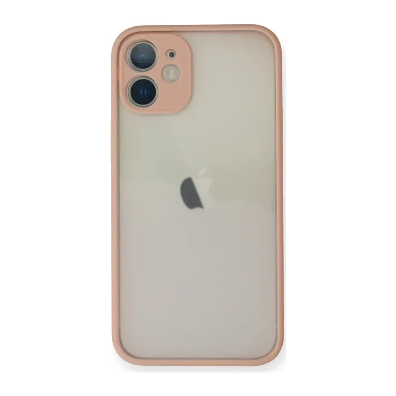 Apple iPhone 11 Pro Max Kılıf Montreal Silikon Kapak - Pembe