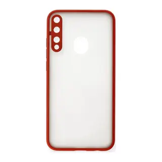 Huawei P40 Lite E Kılıf Montreal Silikon Kapak - Kırmızı