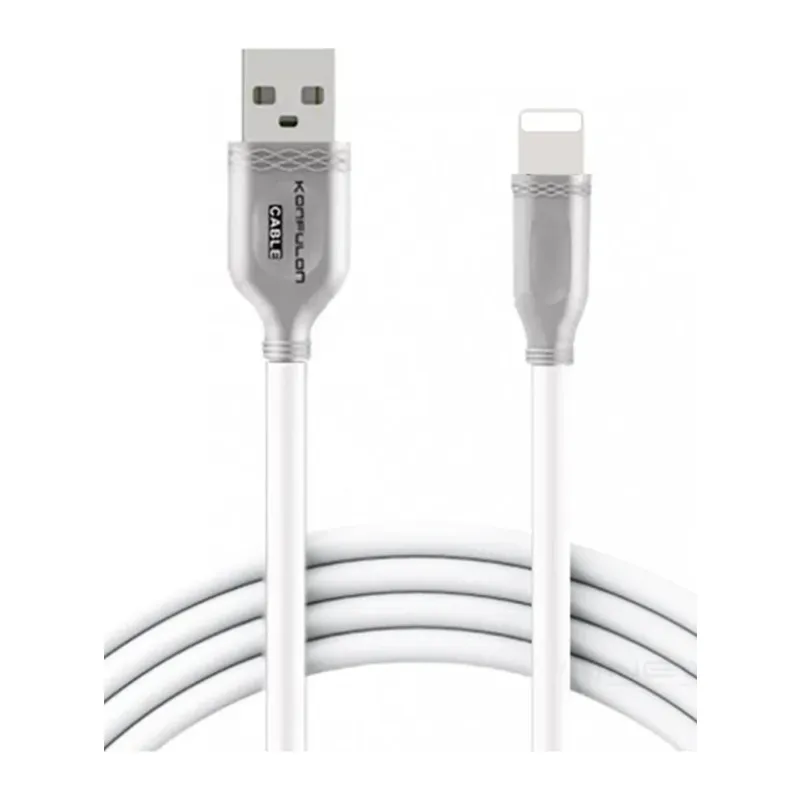 Konfulon S48 Lightning Kablo iphone Uyumlu 1M 3A - Beyaz