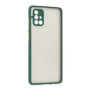 Samsung Galaxy A71 Kılıf Montreal Silikon Kapak - Yeşil