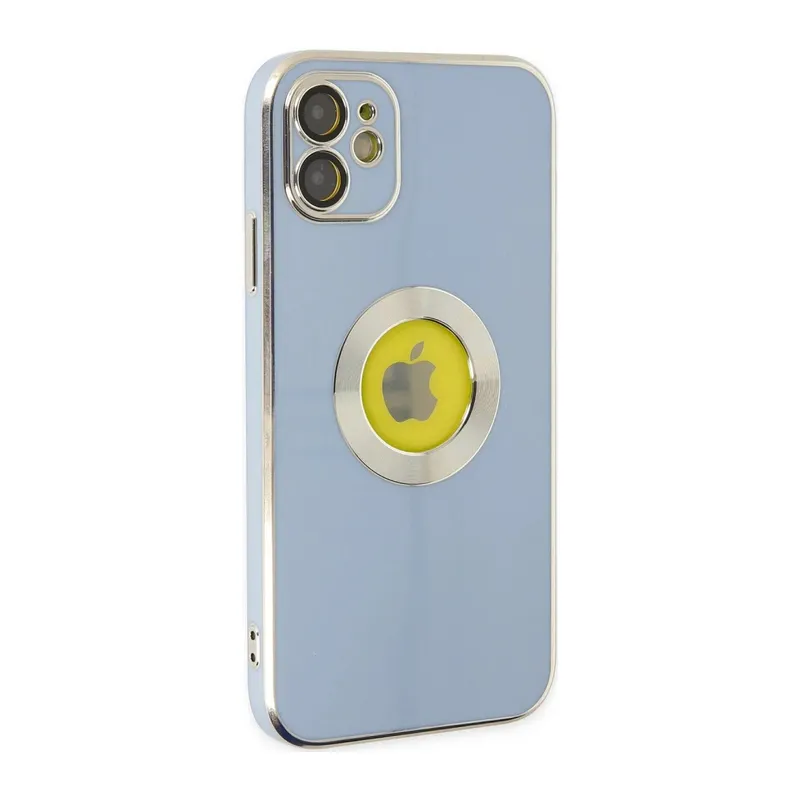 Apple iPhone 12 Kılıf Store Silikon - Sierra Blue