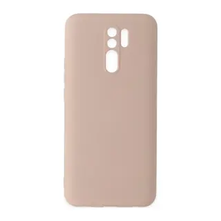 Xiaomi Redmi 9 Kılıf Nano içi Kadife Silikon - Pudra