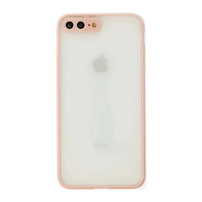 Apple iPhone 7 Plus Kılıf Montreal Silikon Kapak - Pembe
