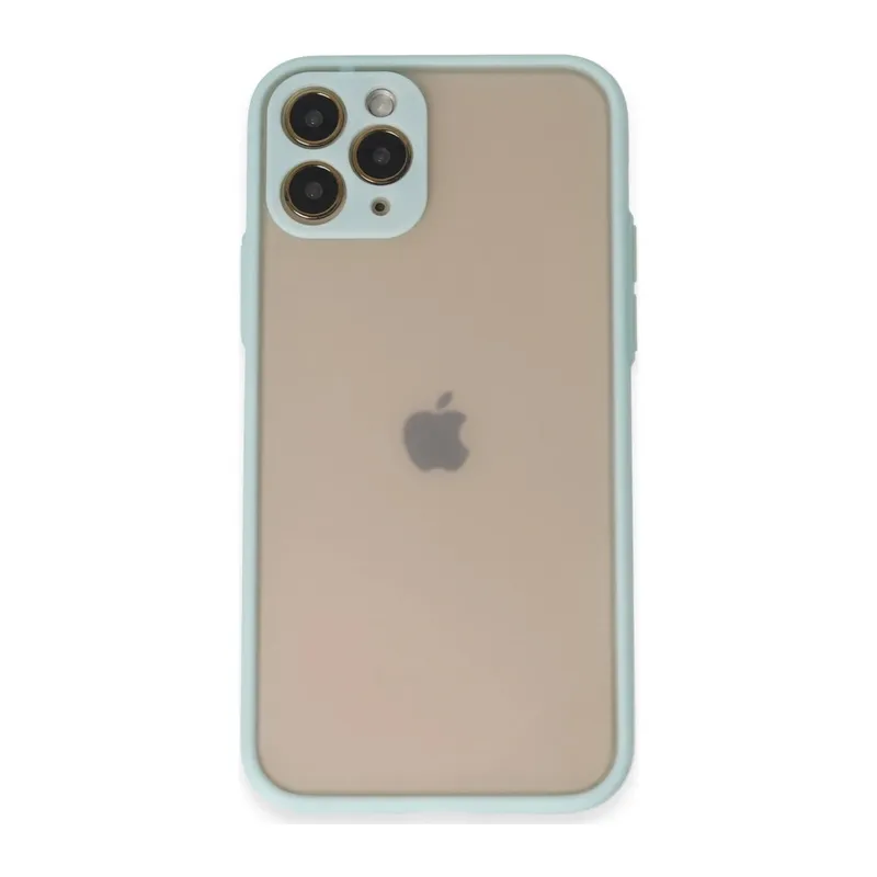 Apple iPhone 11 Pro Kılıf Montreal Silikon Kapak - Turkuaz