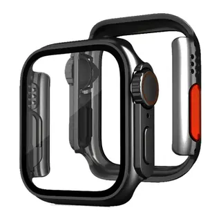 Apple Watch 40mm Watch 49mm Kasa Dönüştürücü ve Ekran Koruyucu - Siyah