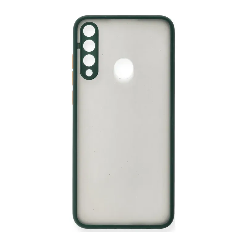 Huawei Y6P Kılıf Montreal Silikon Kapak - Yeşil