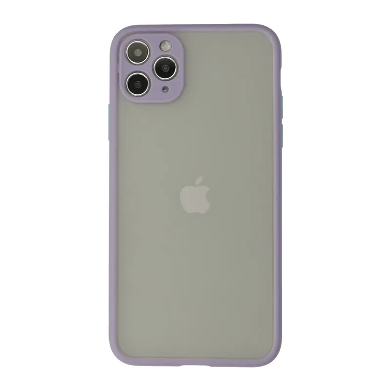 Apple iPhone 12 Pro Kılıf Montreal Silikon Kapak - Mor