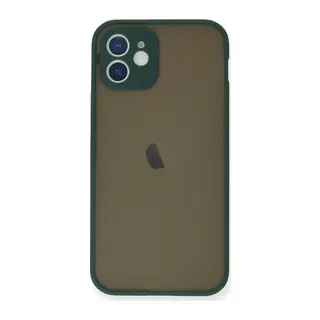 Apple iPhone 12 Mini Kılıf Montreal Silikon Kapak - Yeşil