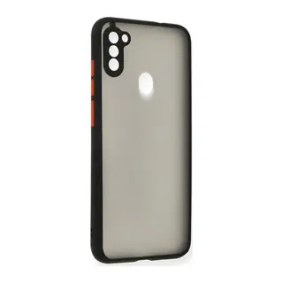 Samsung Galaxy A11 Kılıf Montreal Silikon Kapak - Siyah