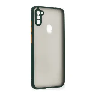 Samsung Galaxy A11 Kılıf Montreal Silikon Kapak - Yeşil